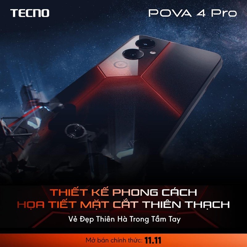 Tecno POVA 4 Pro sắp ra mắt tại Việt Nam