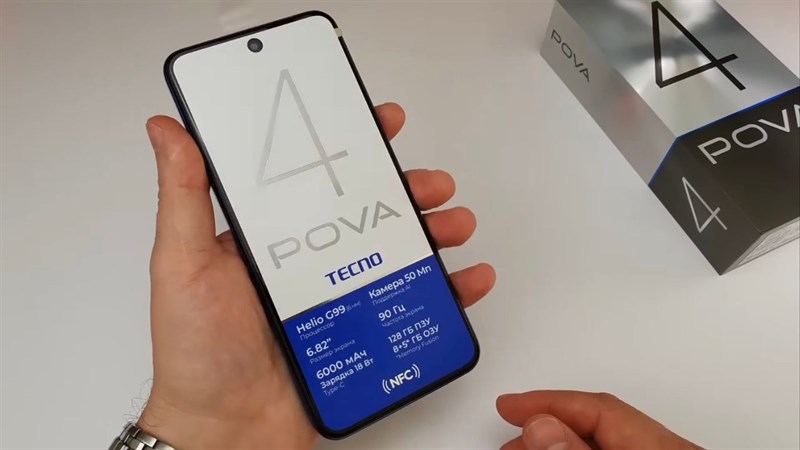 Tecno Pova 4 còn được trang bị mức RAM 8 GB, hỗ trợ mở rộng RAM ảo thêm 5 GB cùng bộ nhớ trong 256 GB.