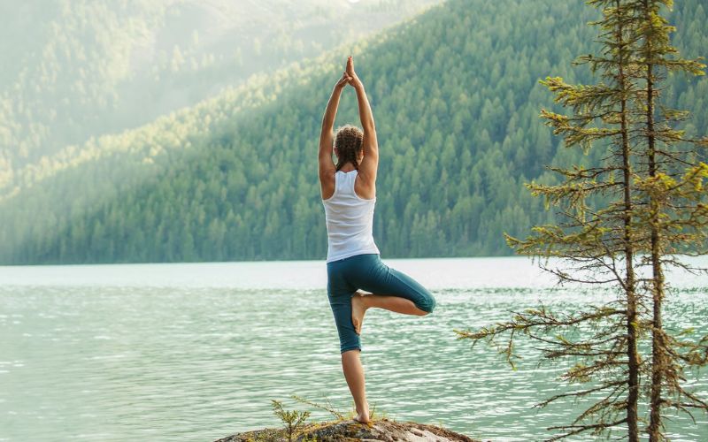 Tư thế yoga cái cây