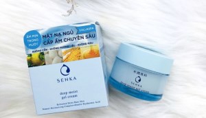 Review tất tần tật về mặt nạ ngủ Senka Deep Moist Gel Cream