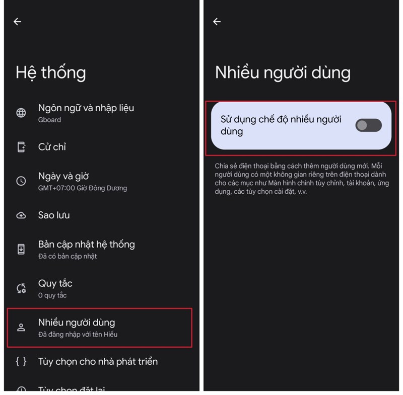 Cách tạo không gian thứ hai trên Pixel