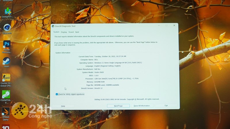 Dell Vostro 5620 sở hữu những trang bị phần cứng ở mức tốt trong phân khúc. Dell Vostro 5620 sở hữu những trang bị phần cứng ở mức tốt trong phân khúc.