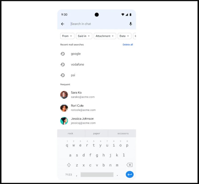 Hình ảnh tính năng mới của Google