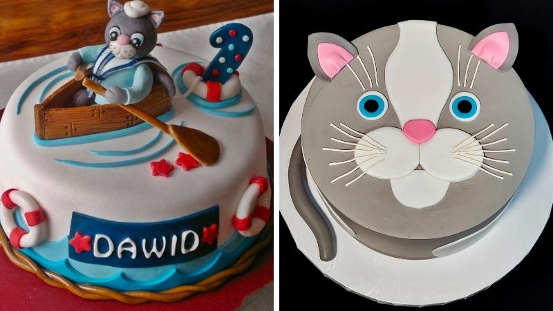 Bánh sinh nhật hình mèo mão