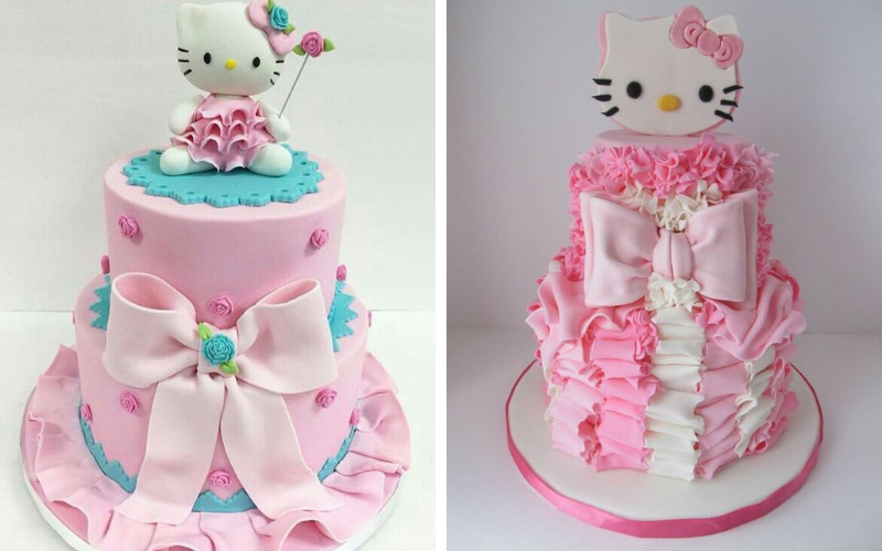 Mẫu bánh kem mèo Hello kitty - Tiệm bánh MiaCake Đà Nẵng