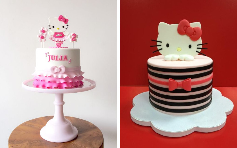 Bánh sinh nhật Hello Kitty đẹp, ấn tượng
