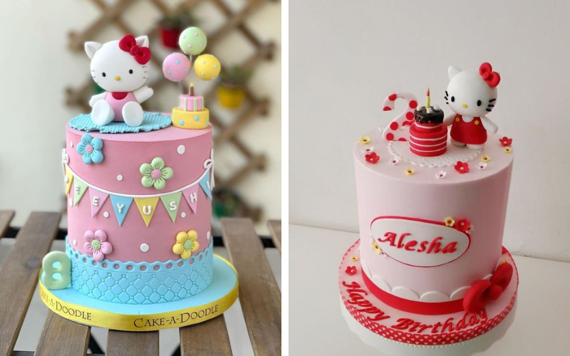 Bánh sinh nhật Hello Kitty 3D đẹp
