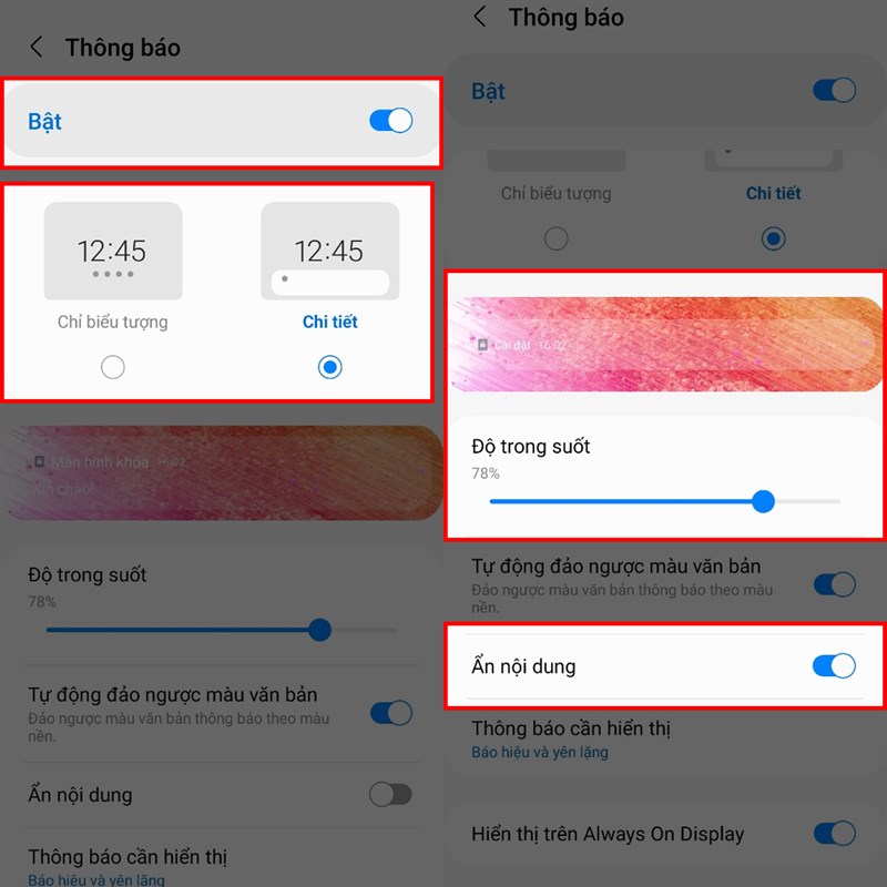 Cách chỉnh thông báo trên màn hình khóa trên điện thoại Samsung Cách chỉnh thông báo trên màn hình khóa trên điện thoại Samsung
