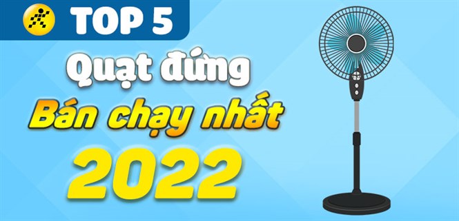 Top 5 quạt đứng bán chạy nhất năm 2022 tại Điện máy XANH