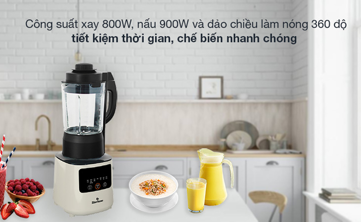 Máy xay sinh tố có thiết kế nhỏ gọn, dễ sử dụng giúp bạn dễ dàng làm ly sinh tố thơm ngon một cách nhanh chóng 