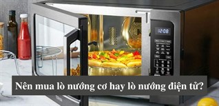 Nên mua lò nướng cơ hay lò nướng điện tử? Loại lò nướng nào tốt?
