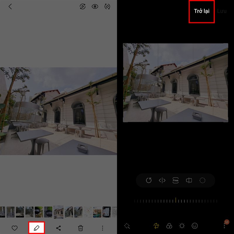 Cách đưa ảnh đã chỉnh về ảnh gốc trên điện thoại Samsung