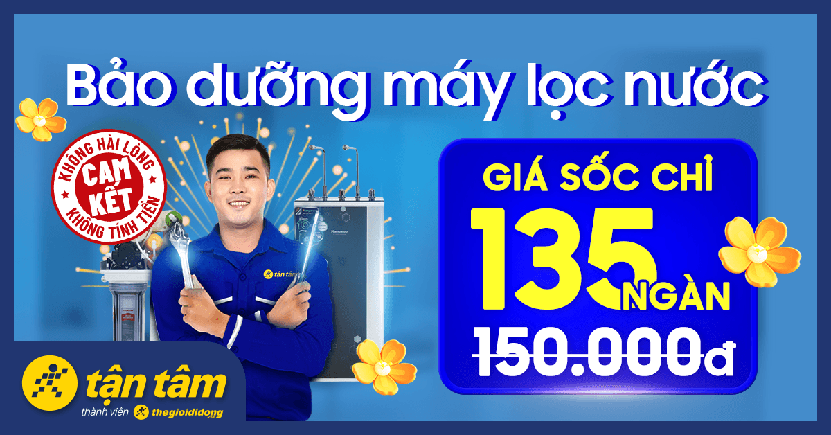 Bảo dưỡng máy lọc nước giảm giá sốc chỉ từ 135.000đ