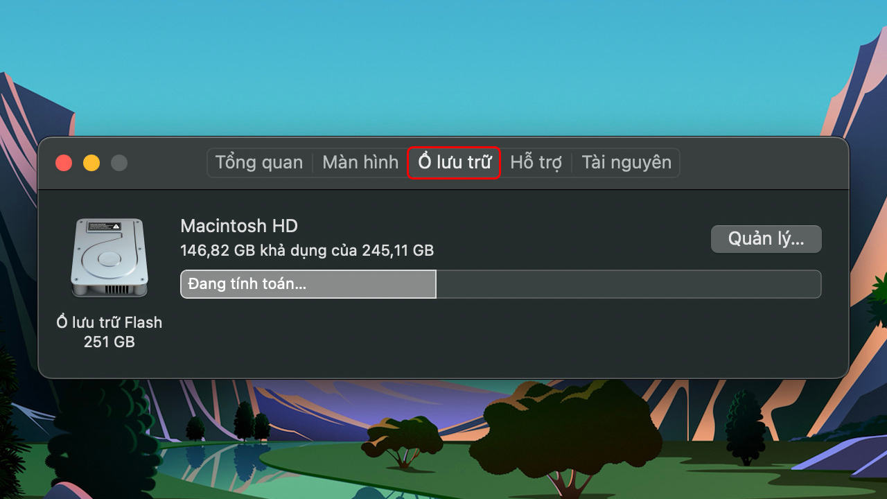 Cách xem cấu hình MacBook Pro