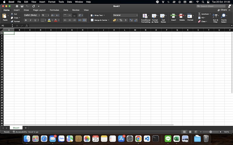 Cách khắc phục lỗi gộp dòng khi mở file Excel bước 1