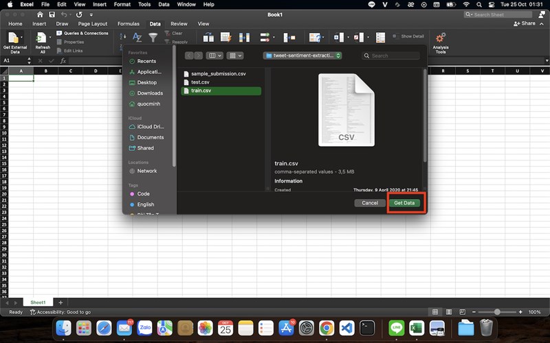 Cách khắc phục lỗi gộp dòng khi mở file Excel bước 3