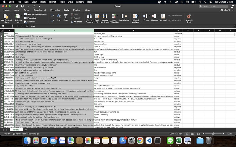 Cách khắc phục lỗi gộp dòng khi mở file Excel kết quả