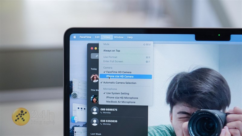 Chúng ta giờ đây có thể sử dụng camera iPhone thay cho webcam MacBook với Continuity Camera trên macOS 13.