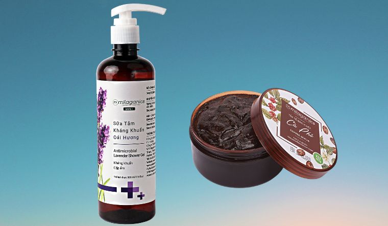Da sạch sáng khỏe với combo sữa tắm và tẩy tế bào chết Milaganics 