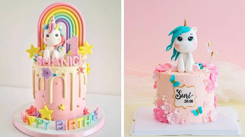 Bánh Kem Ngựa Pony Unicorn Dễ Thương Nhất Dành Cho Bé Gái