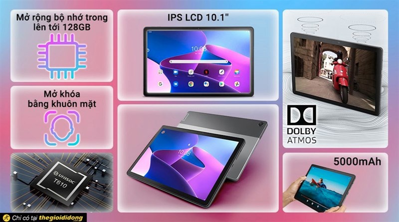 Lenovo Tab M10 series ưu đãi siêu hời tiền triệu, tặng thẻ nhớ 64GB