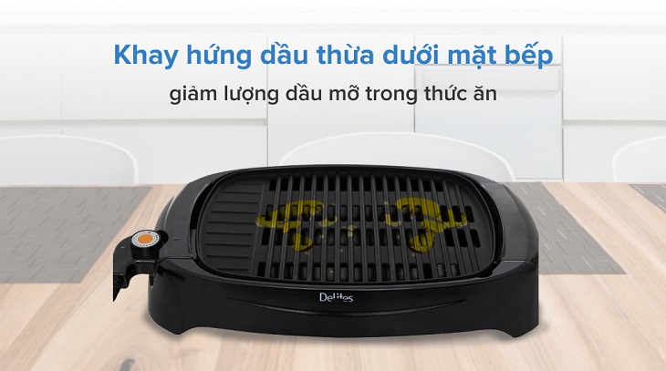 Khay hứng dầu giúp giảm dầu mỡ trong thức ăn