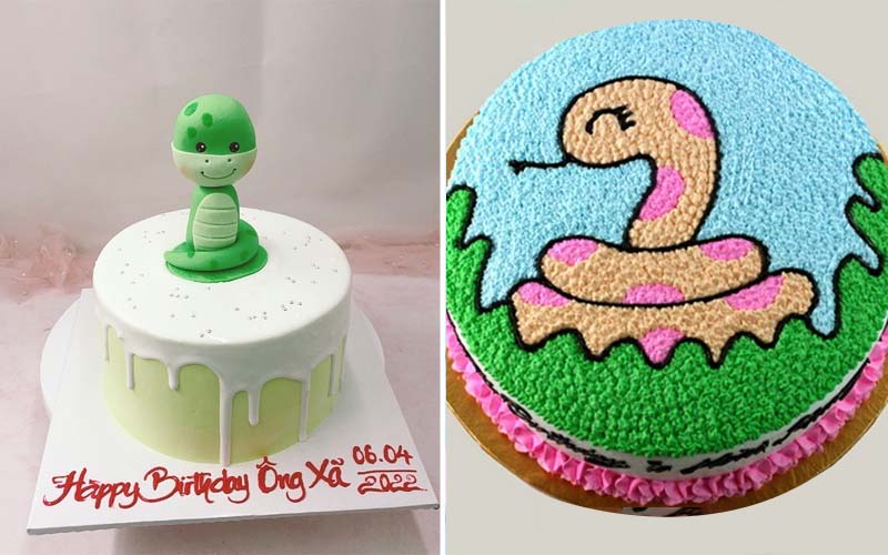 Bánh sinh nhật con rắn