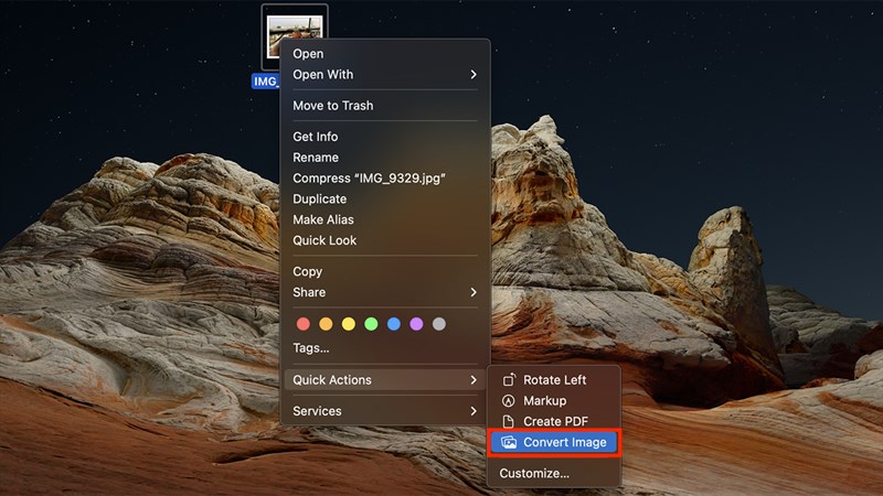 Cách chuyển đổi định dạng ảnh trên MacBook bước 1