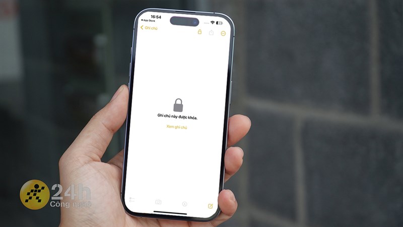 Cách khóa ghi chú bằng Face ID trên iPhone 14