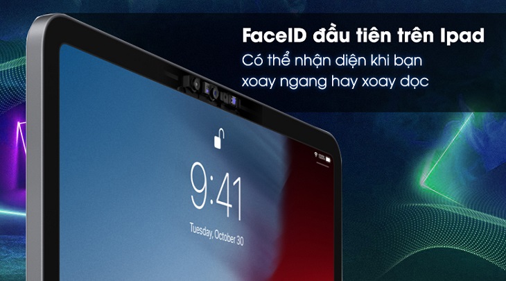 iPad Pro 2018 là chiếc iPad đầu tiên sở hữu tính năng FaceID