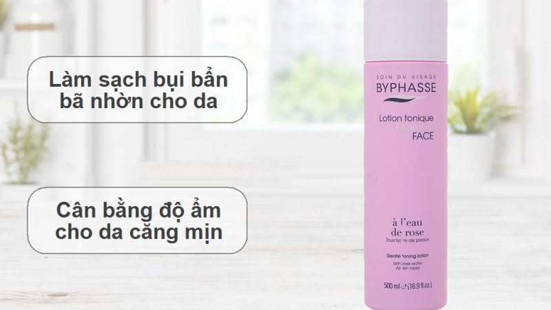 Tác dụng của nước hoa hồng Byphasse dành cho mọi loại da