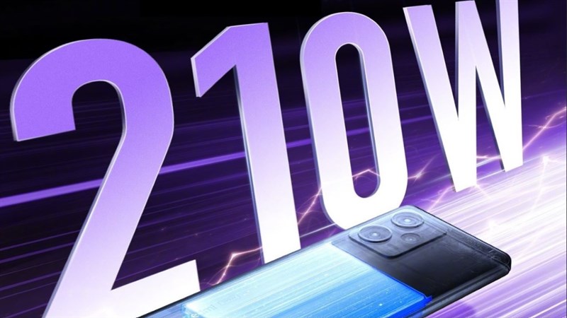 Công suất sạc 210 W trên Redmi Note 12 Pro Discovery Edition