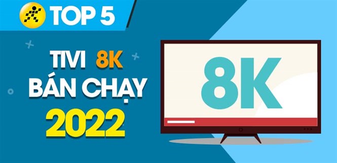 Top 5 tivi 8K bán chạy nhất năm 2022 tại Điện máy XANH