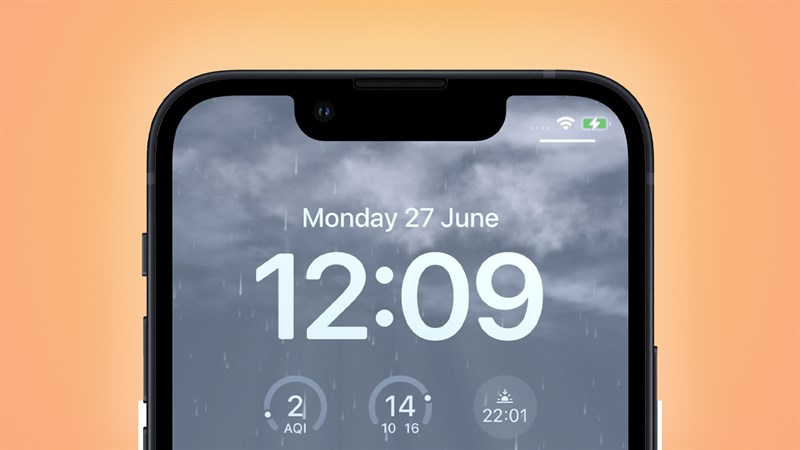 Hướng dẫn chi tiết cách theo dõi thời tiết trên màn hình khóa iOS 16