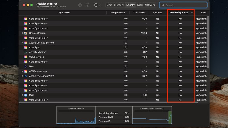 Cách khắc phục lỗi sleep trên macbook cách 2