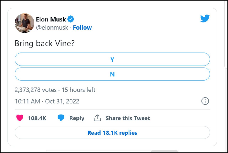 Nội dung bài đăng của Elon Musk trên Twitter 