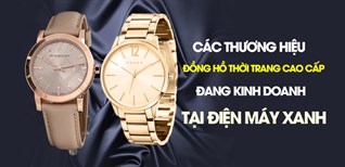Các thương hiệu đồng hồ thời trang cao cấp đang kinh doanh tại Điện máy XANH