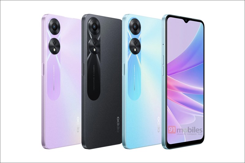 Thiết kế và cấu hình rò rỉ của OPPO A58 5G