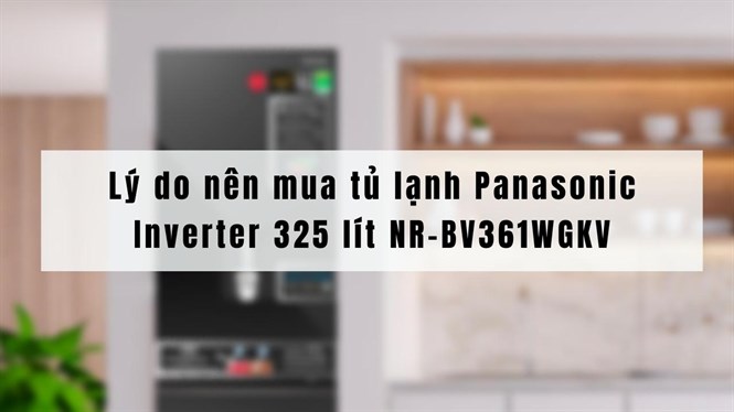 Lý do nên mua tủ lạnh Panasonic Inverter 325 lít NR-BV361WGKV