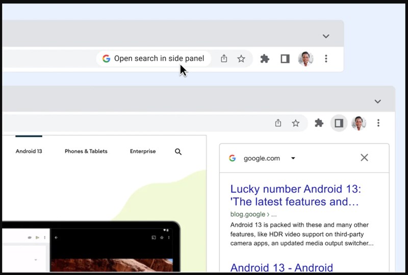Tính năng mới trên Google Chrome