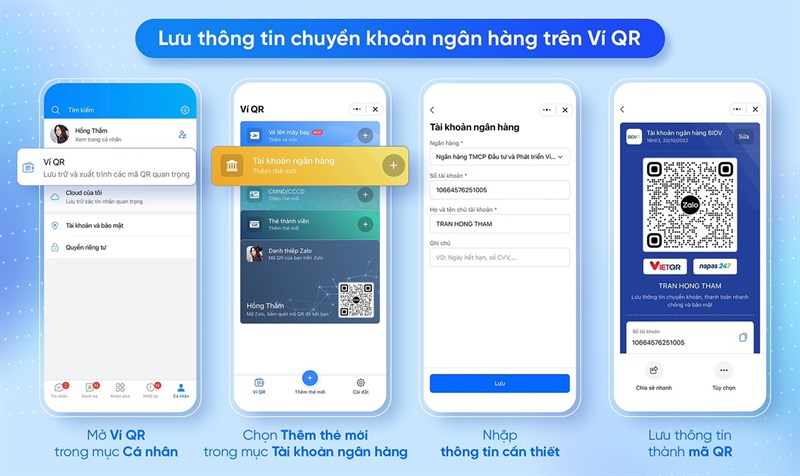 Hình ảnh Zalo nâng cấp tính năng Ví QR