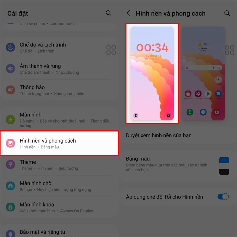 Tùy chỉnh giao diện Android