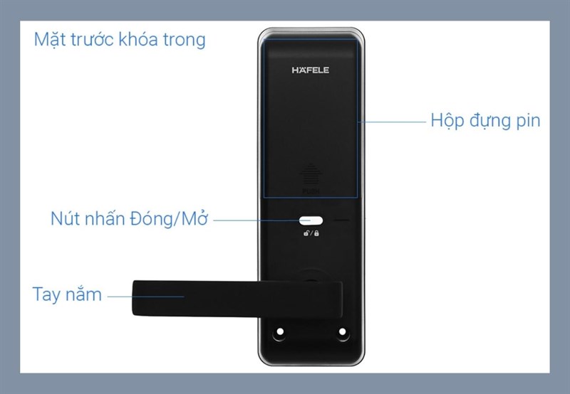 Khóa điện tử Hafele thân khóa lớn EL7700 - Khóa điện tử đáng mua tại TGDĐ Khóa điện tử Hafele thân khóa lớn EL7700 - Khóa điện tử đáng mua tại TGDĐ