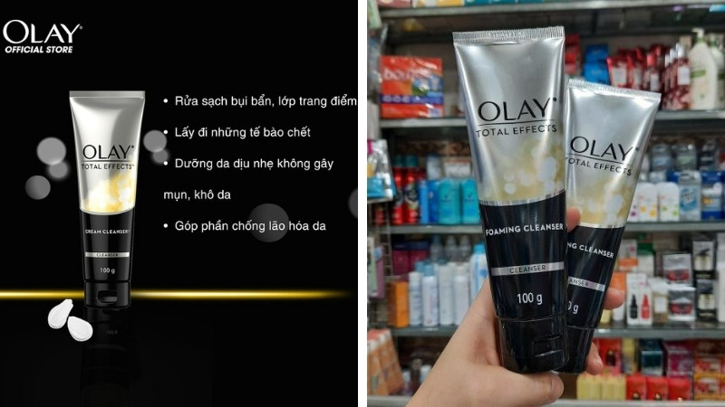 Chi tiết sản phẩm sữa rửa mặt Olay Total Effects