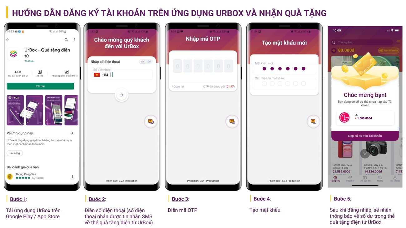 HƯỚNG DẪN GỬI THÔNG TIN NHẬN QUÀ TẶNG CỦA LG