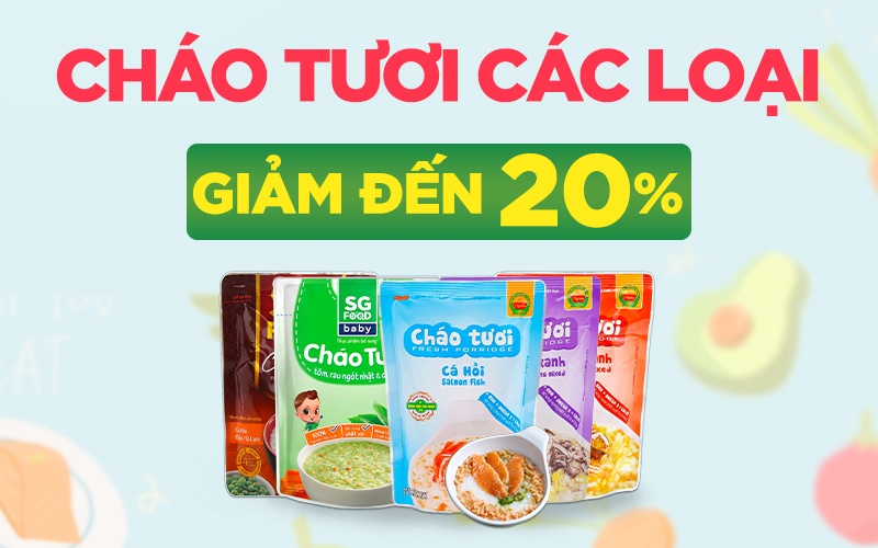 Từ 04/11 - 17/11/2022, cháo tươi các loại giảm đến 20% Từ 04/11 - 17/11/2022, cháo tươi các loại giảm đến 20%