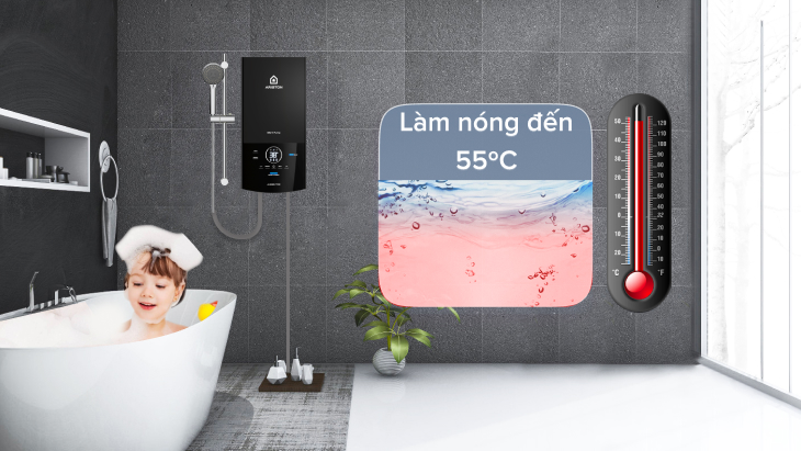 Máy nước nóng trực tiếp Ariston 4500W AURES TOP 4.5P - Làm nóng nhanh Máy nước nóng trực tiếp Ariston 4500W AURES TOP 4.5P - Làm nóng nhanh