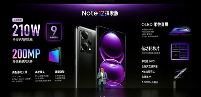 Đánh giá nhanh Redmi Note 12 Explorer: Thiết kế nhỏ gọn, camera 200MP, sạc siêu nhanh 210W