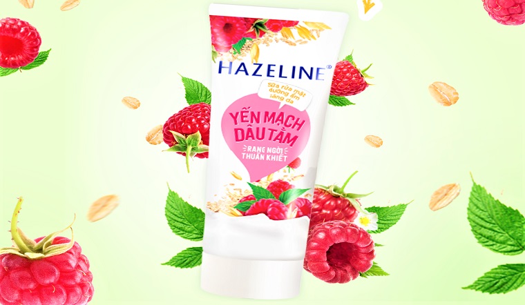 Review sữa rửa mặt Hazeline yến mạch dâu tằm dưỡng ẩm sáng mịn da 