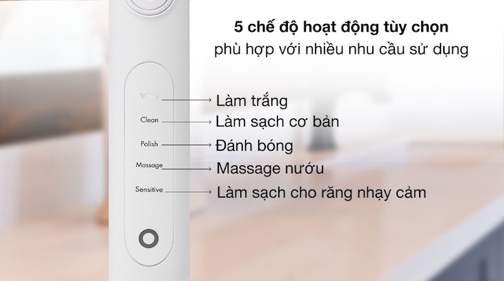 Chọn bàn chải nhiều chế độ làm sạch giúp nâng cao trải nghiệm